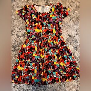 LuLaRoe Multicolor Geometric  Dress